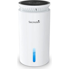 Electric Dehumidifier, Improved 2000 ml Room Dehumidifier with Double Semiconductor, Ultra Quiet Dehumidifier 50 m², Against Moisture Dehumidifier for Office, Bedroom, Bathroom (White)