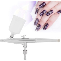 Airbrush Gun, Air Brush, High Precision Airbrush Set, Airbrush Spray Gun, Dual Action Gravity with Nozzles, Hose, Paint Gun, Tattoo Cake Spray Model with Cleaning Tool (0.5 mm)