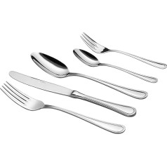 Mäser Chromstal 931284 30-Piece Cutlery Set for 6 People Silver