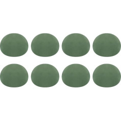 PATIKIL Green Flower Foam 8 Pieces 3.5 Inch Diameter Half Round Ball Flowers Foam Dry Foam Green Round Foam Blocks Craft Foam for Artificial Homemade