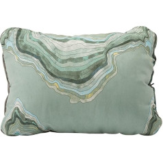 Therm-a-Rest Cascade Compressible Cushion with Drawstring, Camping Pillow, Colour: Topowave, Size: Small
