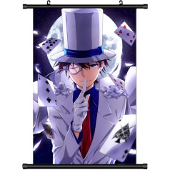 KARMA-X Large 60 x 90 cm Kaito Kid Kakemono Scroll Picture Anime Manga Fabric Poster Wall Scroll Poster Wall Decoration Gift