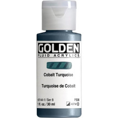 Pro-Art Golden Fluid Acrylic Paint 1 oz-Cobalt Turquoise