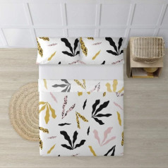 Belum Flat Sheet Set for 180 cm Bed, Pillowcase 260 x 270 cm, Fitted Sheet 180 x 200 cm + 25 cm, Material: 100% Cotton, 180 Thread Count, Pink