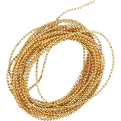 5 Metres Pearl Ribbon Pearl Necklace Pearl Garland Pearl String Wedding Party Decoration Beads – Gold
