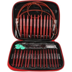 LBEC Circular Knitting Needles Interchangeable Multipurpose Knitting Needle Set for Socks, Sweaters and Hats