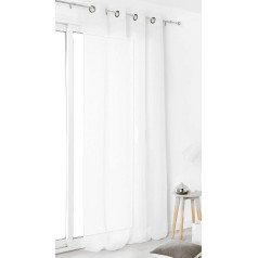 Linder 0170 10/375FR Curtain 145 x 260 cm Blanc Oeillets