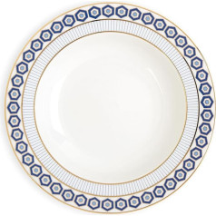 Jonathan Adler 21970 Newport Soup Plate Porcelain Blue