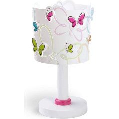 Dalber 62141 E14 Children's Table Lamp Bedside Lamp Butterflies Butterfly Design