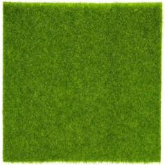 2 Sizes Synthetic Artificial Grass Mat, Green Non-Woven Fabric, Fake Artificial Grass, Lawn Rug, Lawn Garden, Micro Landscape Ornament, Home Decor, Rug for Pets (30 x 30 cm)