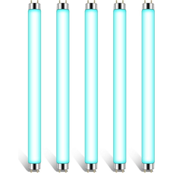 CLAR - UV Insect Killer, UV Tube, UV Mosquito Killer, Fly Zapper, Insect Killer, Fly Lights, Insect Lamp, Fluorescent Tube T8, Zapp It, Mosquito Lamp, 33.1 x 2.6 cm (10 Watts T8, Pack 5)
