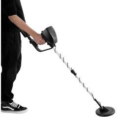 Handheld Metal Detector, Adjustable Height Waterproof Search Coil & Shovel, Adjustable Discrimination Metal Detector with Large LCD Display, 55 x 26 x 16.2 cm