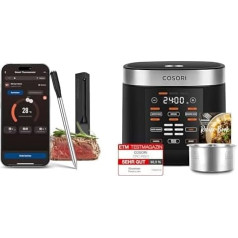COSORI First Smart Meat Thermometer + COSORI Rice Cooker, Multi-Cooker with 17 Programmes