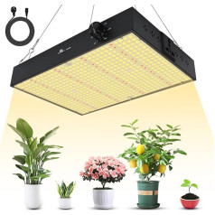 VIXKPIRR Plant Lamp LED 2000 W Full Spectrum, LED Grow Lamp Dimmable Grow Light, 2000 W Plant Lamp LED with UV & IR LED Grow Lamp for Grow Tent Indoor Plants Vegetables Flower