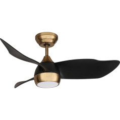 OFANTOP Ceiling Fan with Lighting 3 Blades Fan, 91 cm Ceiling Light with Remote Control, Quiet, 3 Colour Temperatures and 6 Speeds