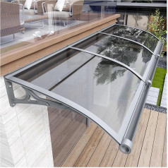 Outdoor Patio Canopy with Sink Door and Invisible Window, Large Rain Cover with UV Protection, Front Door Canopy for Strong Pressure Resistance, Thick Material, Anti Fall Design