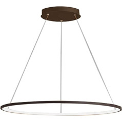 panfudongk Coffee Coloured Living Room Pendant Light Ceiling Light LED Bedroom Living Room Lighting 220 V 34 W Aluminium Silica Gel 60 cm