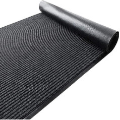 Nisorpa Commercial Entrance Mat Corridor Mat Entrance Mat Commercial Water Absorption Door Mat Mud Removal Mat Cut to Size Indoor / Outdoor / Home / Office Applicable Grey 90 x 300 cm