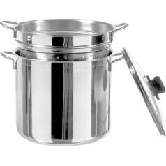 Inoxpran Inoxboil 540261 Pasta Cooker with Basket and Lid Stainless Steel 26 cm