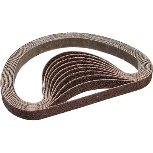Belt Sander Sanding Belts, 10 Pieces 13 x 457 mm Sanding Belt 1/2 x 18 Inch Sandpaper Polishing Abrasive Woodworking Power Sander Tool Accessories for Woodworking (Size : 80 Grit