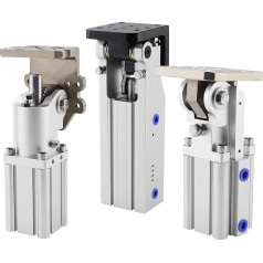 1 x pneumatischer Hebelzylinder, Manipulator, Zubehör, Befestigung, seitliche Pose, Gruppe FCZ32/40-45L, um 90 Grad drehbar, Zylinder (Z-FCZ40-45L)