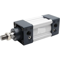Pneumatik-Luftzylinder, SU32 SU40X75S SU50X100-S Serie Bohrung 32 40 50 mm Hub 25-300 Luftzylinder doppelt wirkende Einzelstabpneumatikzylinder SU32X175 für automatische Ausrüstung (Color : X40S, SI