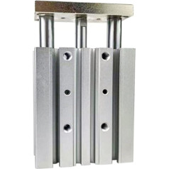 Pneumatik-Luftzylinder, Mgpm20. Serienbohrung 20mm Strich 10-175mm Kolben Pneumotester for Zylinder DREI-Achsen-Doppel-Luft-Pneumatikzylinder für automatische Ausrüstung (Color : MGPM20X125, Size :