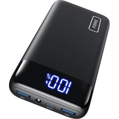 Iniu Power Bank, 20,000 mAh, Fast Charging, USB-C Input & Output, 22.5 W External Mobile Phone Batteries, PD 3.0 QC 4.0, Small, Strong, for iPhone 15/14/13/12 Pro, Samsung Galaxy S23, etc.