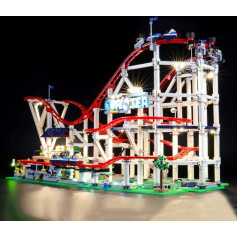 Briksmax LED Lighting Set for Lego Creator Expert Roller Coaster, Compatible with Lego 10261 Building Blocks Model - Without Lego Set