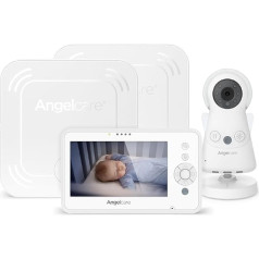 Angelcare ® AC25-SP 3-in-1 Baby Monitoring, Video, Audio + Movement with Two Wireless Sensor Mats