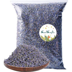Coolcrafts Lavender Flowers 900 g Lavender Dried Lavender for Lavender Pillows, Soap, Scented Sachets, Potpourri Fragrance