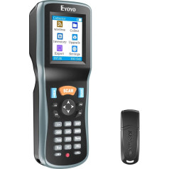 Eyoyo 2D Inventory Scanner Data Collector Portable QR 1D Wireless Barcode Scanner Handheld Data Terminal Inventory Device with 2.2 Inch TFT Color LCD Screen Works with Warehouse
