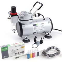 Airbrush Kit Fengda FD-18-2K with Compressor FD-18-2, Airbrush FE-130 and accessories