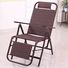 Gartenliege Falten Liege Sun Lounger Strandstuhl,Hochwertiger Metallrahmen,Mesh-Zero-Gravity-Lounge-Stuhl,Verstellbar Unterstützt 440 Pfund (Color : Brown-C, Size : 50x67cm)