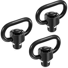 TPO QD Sling Swivel 3.2 cm Heavy Duty Push Button Sling Swivels Quick Detach/Release