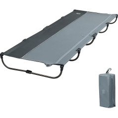 TIMBER RIDGE Feldbett Klappbar leicht 3kg Campingbett Faltbar Einfach zu Bauen Tragbares Campingliege Bequem bis 120kg Reisebett Erwachsene Klappbett Camping für Outdoor Camp Reisen Garten