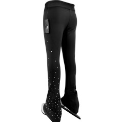 LIUHUO Girls Figure Skating Pants Breathable Elastic Comfortable