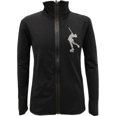 LIUHUO Figure Skating Jacket Children Adults Skating Gymnastics Clothing Diamond Ski Girls