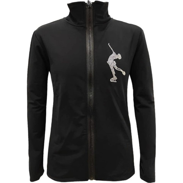 LIUHUO Figure Skating Jacket Children Adults Skating Gymnastics Clothing Diamond Ski Girls