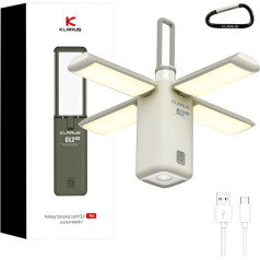 KLARUS CL2 Pro 14000mAh Camping Lights Super Large Capacity Free-Folding Rechargeable LED Camping Lantern, 750 Lumens, 8 Light Modes, Ideal for Gift, Camping