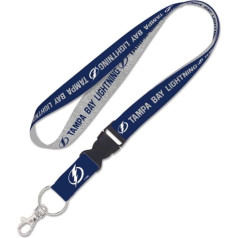 Tampa Bay Lightning Heather Lanyard with Detachable Buckle, 1-inch, Multi-Colour, Large, multicoloured
