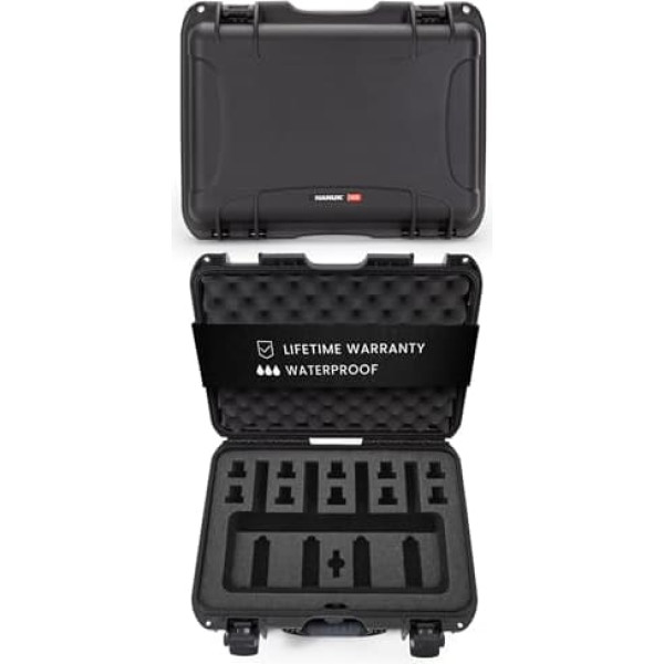 Nanuk 925 Waterproof Military Approved Rifle Case with Foam Insert for 4UP Black, black, Suitcase