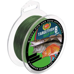 WFT TF8 Surf Deep Sea Green 350 m Sea Line for Pirk Fishing, Braided Fishing Line for Sea Fishing, Line for Norway