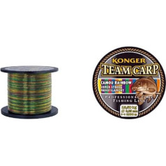 Konger Team Carp Rainbow Fishing Line 1000 m Monofilament Carp Line (0.28 mm / 10.00 kg)