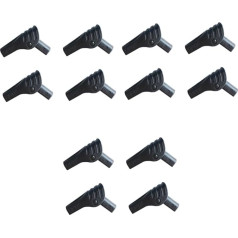 ABOOFAN Pack of 12 Tent Connectors Camping Accessories Camping Canopy Tent Outer Tent Fibreglass Tent Poles Tent Connection Repair Camping Tent Accessories Lathe Folding
