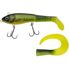 Abu Garcia Svartzonker McHybrid Pike Bait - Hybrid Hard Soft Swimbait - Bait with Paddle Tail and Curl Tail