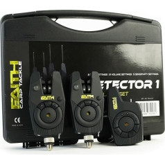 Faith Wireless Detector Set - 220 m Range - Advanced Sound Settings - Innovative LED Display - Adjustable Sensitivity - Practical Case - For Ultimate Fishing Experience