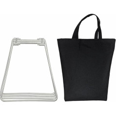 Zeiwohndc Camping Foldable Metal Stand Metal Pannier Rack Portable Folding Cooler Stand Storage Box Holder Easy to Carry