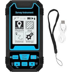 Land Area Meter, 2.8 Inch Screen, Portable Handheld Land Surveyor with Area and Distance Measuring Modes, High Precision GNSS Receiver GPS Land Meter