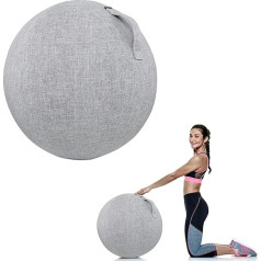 FZSERUN Balance Ball Cover, Gymnastics Ball Cover, Chair Cover for Yoga Balls, 55/65/75 cm, Seat Ball Protection, Foldable, Lightweight, for Fitness, Yoga Ball, Gymnastics Training